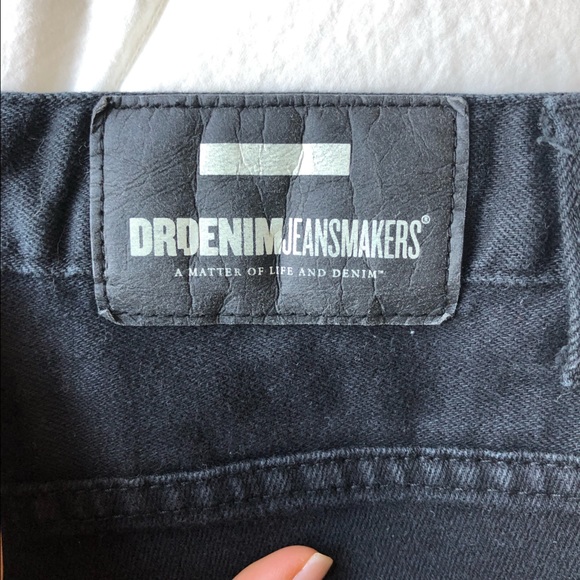 Women’s Dr Denim Black Jean Shorts - Picture 3 of 4